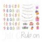 Preview: Geburtstagskerzen - Rub On